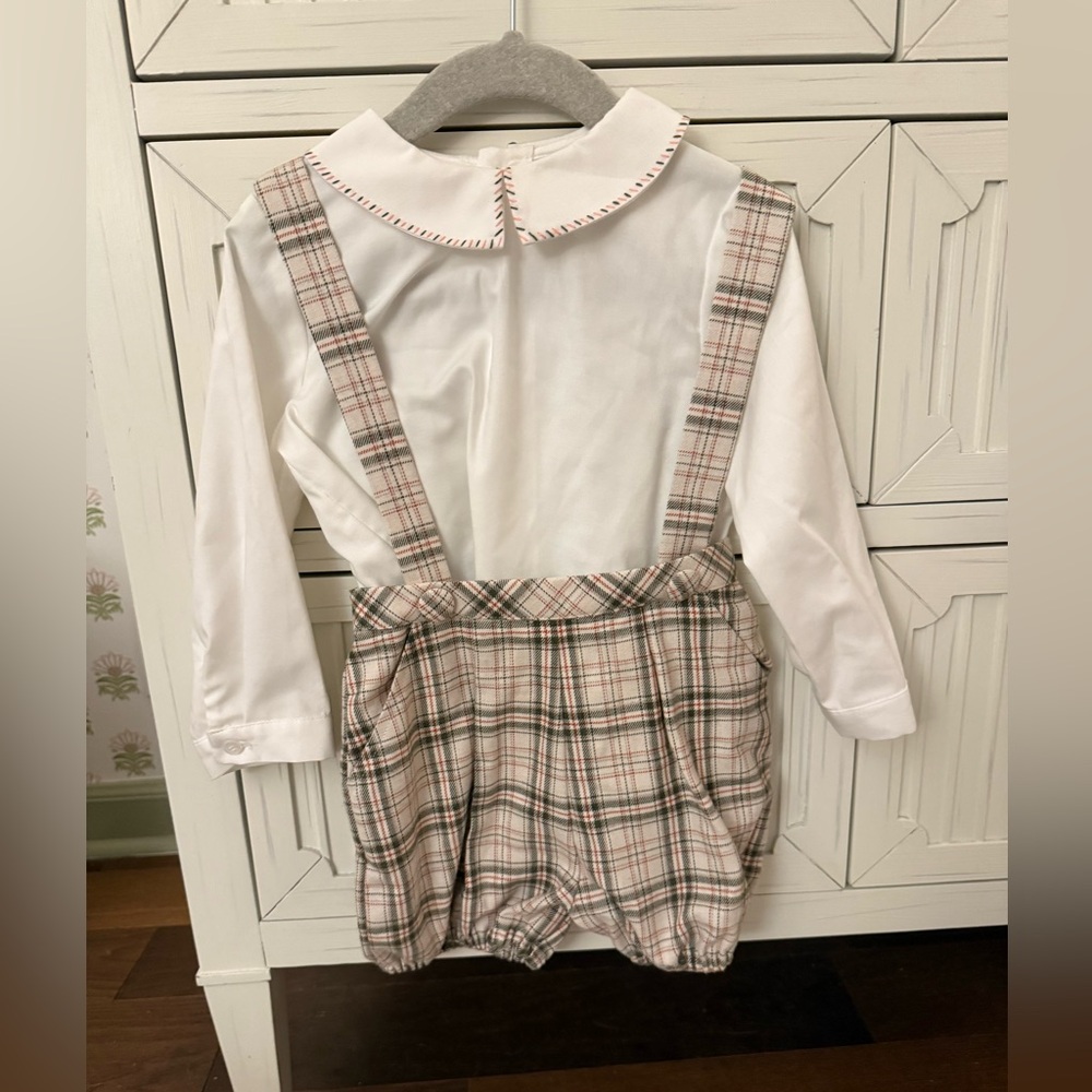 Luli & Me Boys plaid set size 2T